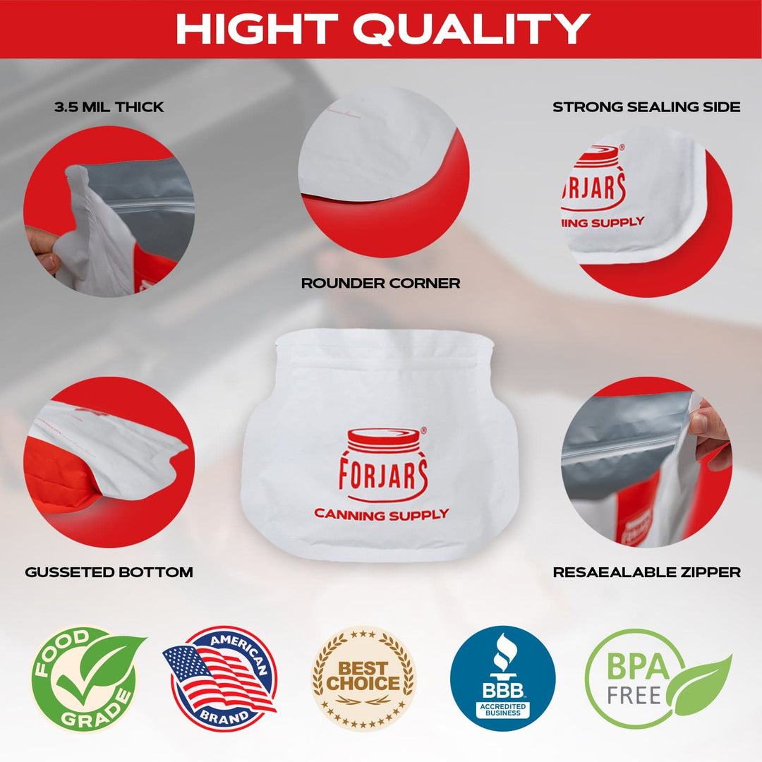 Forjars®  50 count 64oz Mylar Bags
