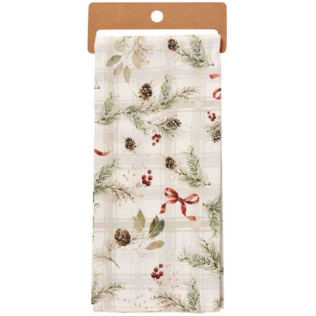 Christmas Greenery Kitchen Towel