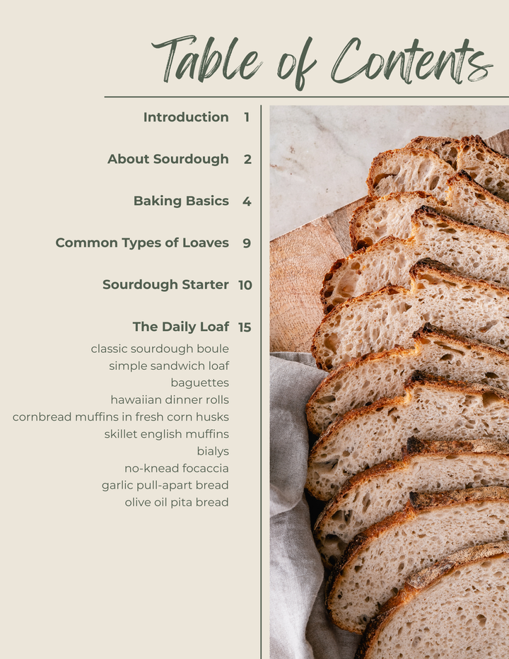 A Taste of Sourdough Cookbook (eBook)