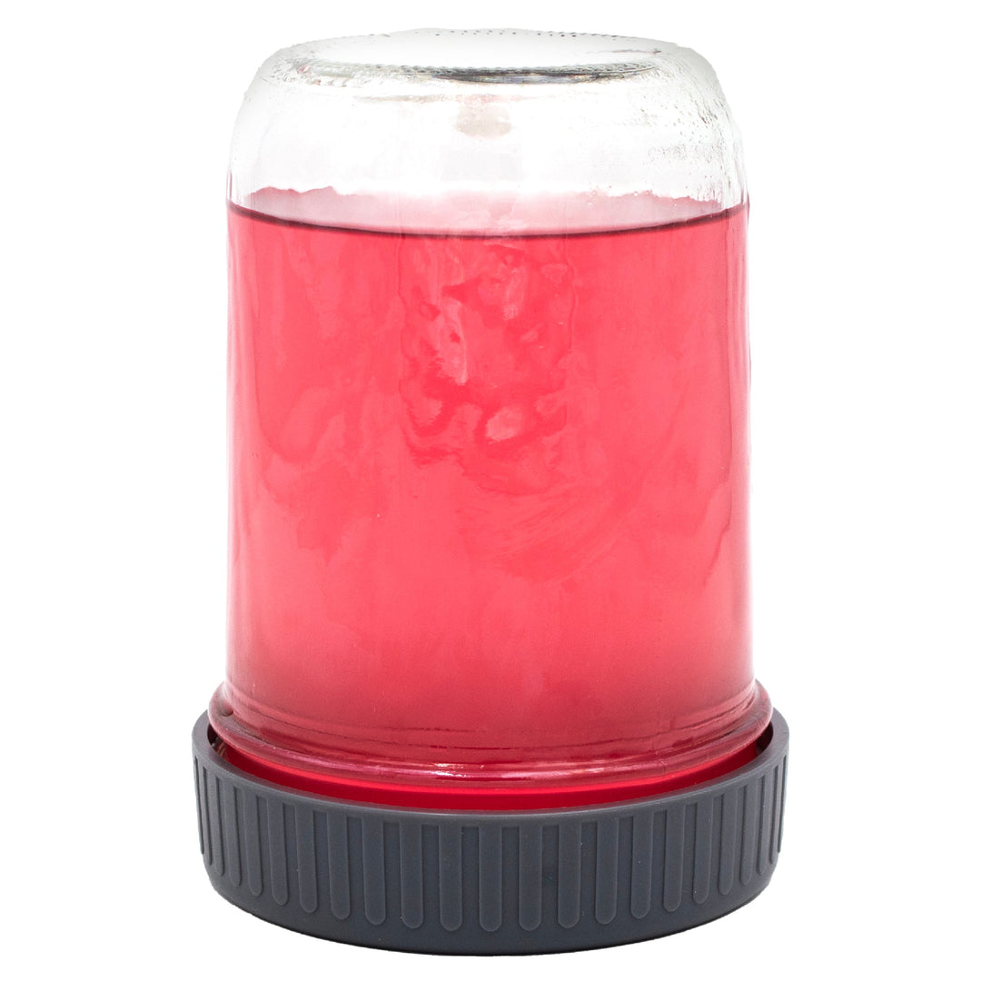 Leak Proof Plastic Storage Lids with Silicone Liners for Mason Jars