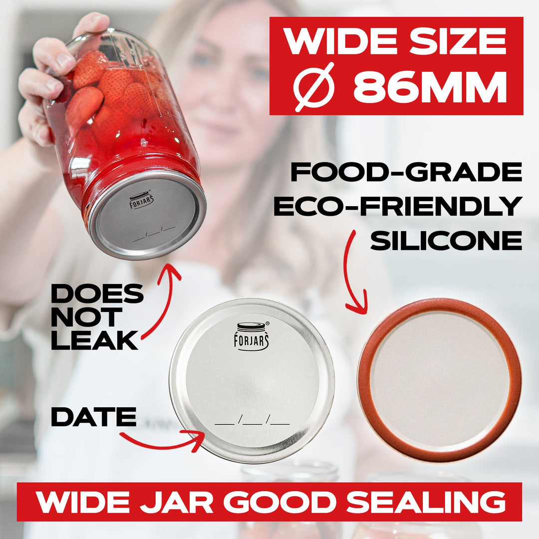 Forjars®  - 500 Wide Mouth Canning Lids